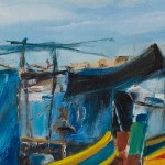 Fishermen boats at Marsaxlokk village